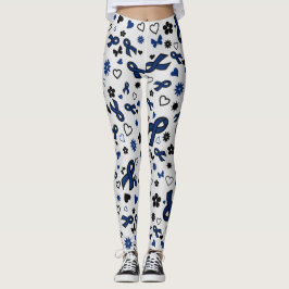 Leggings Cintas azules múltiples...RA