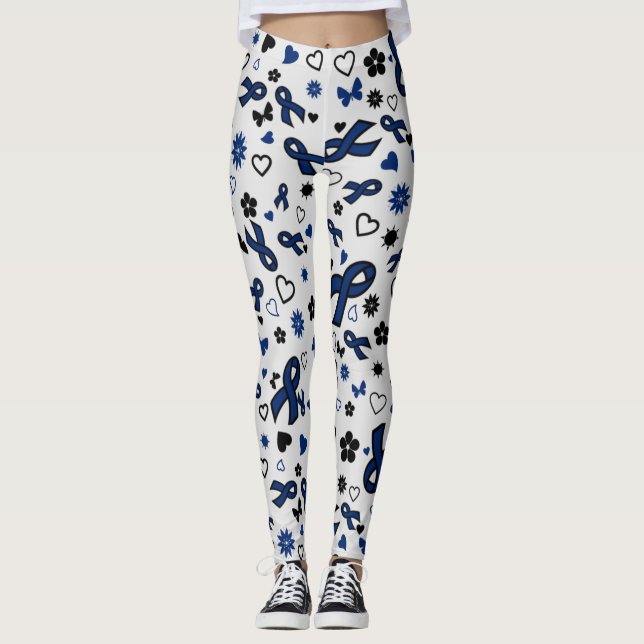 Leggings Cintas azules múltiples...RA (Anverso)