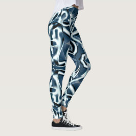 Leggings Cintas curvadas que se superponen, tonos cromados 