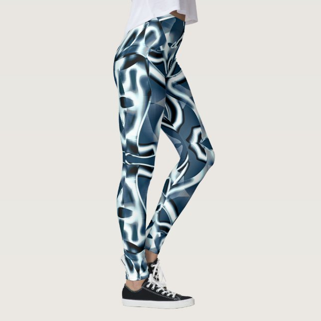 Leggings Cintas curvadas que se superponen, tonos cromados  (Derecha)