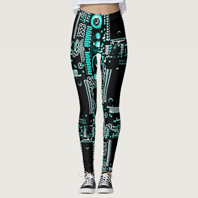 Leggings Circuito Aqua 2 por todas las leggantas (Anverso)