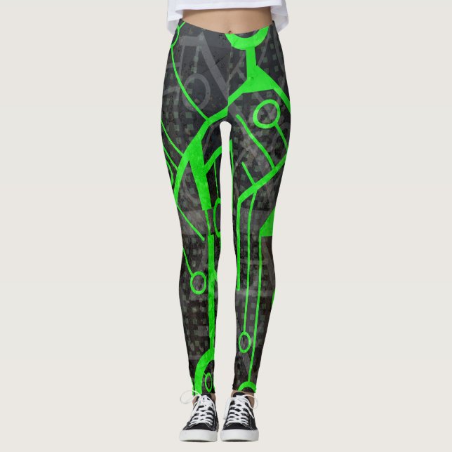 Leggings Circuito verde (Anverso)