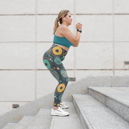 Leggings Circulaciones rayadas monocromáticas