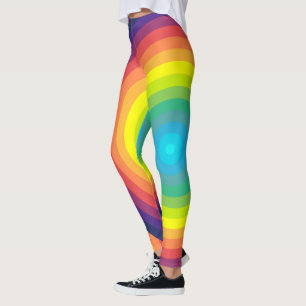 Leggings Círculo concéntrico arcoiris