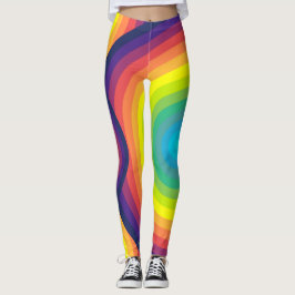 Leggings Círculo concéntrico arcoiris