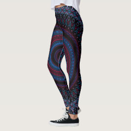 Leggings Círculo retro Geométrico Mandala Trippy Hippie Boh