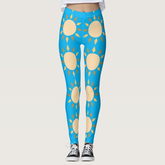 Leggings Círculo solar geométrico Thunder_Cove  (Anverso)