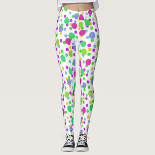 Leggings Círculos abstractos sin inconvenientes, el confett