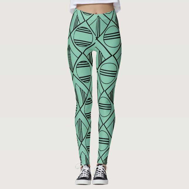 Leggings Círculos Art Deco y diamantes (Anverso)