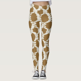 Leggings Círculos boho tonos terrosos minimalista contempor