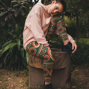 Leggings Círculos de color de vintage