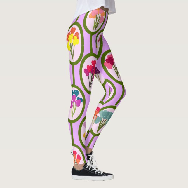 Leggings Círculos de flores (Derecha)