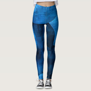 Leggings Círculos de la luna azul