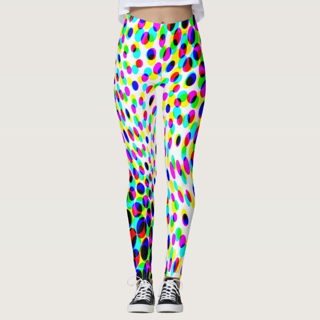 Leggings Círculos divertidos y coloridos (Anverso)