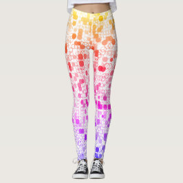 Leggings Círculos geométricos coloridos bonitos