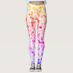 Leggings Círculos geométricos coloridos bonitos