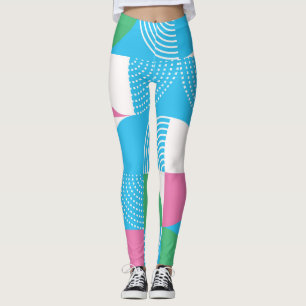 Leggings Círculos gráficos: vintage sin costuras.