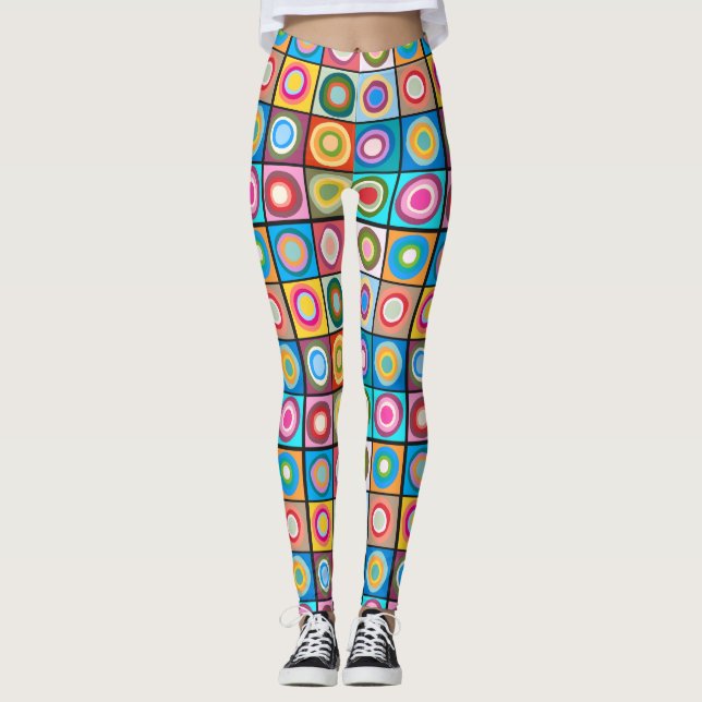 Leggings Círculos inspirados en Kandinsky (Anverso)