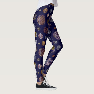 Leggings Círculos metálicos