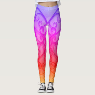 Leggings círculos rosados