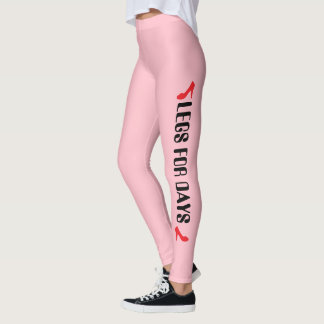 Leggings Cita personalizada de tacón alto en rosa