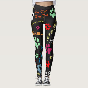 Leggings Citas de la agilidad con las impresiones