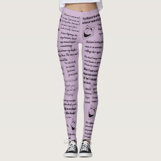 Leggings Citas divertidas - modifiqúelo para requisitos