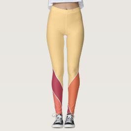 Leggings Citrus creamsicle amarillo elegante verano