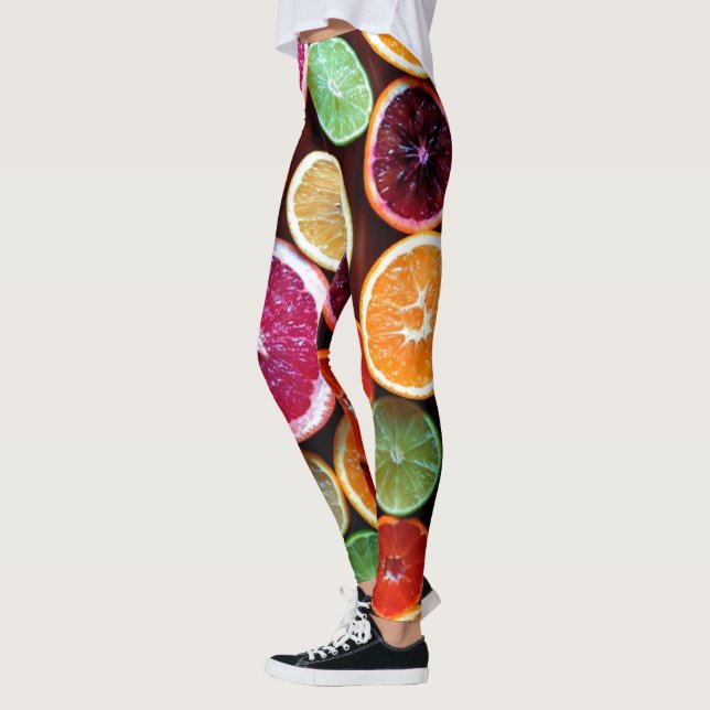 Leggings Citrus Dream Lemon Lime Naranja Fruit (Izquierda)