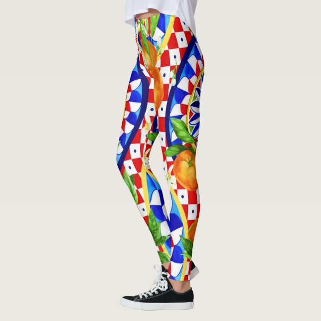 Leggings Citrus mediterráneos y garras de tela de dolce (Izquierda)