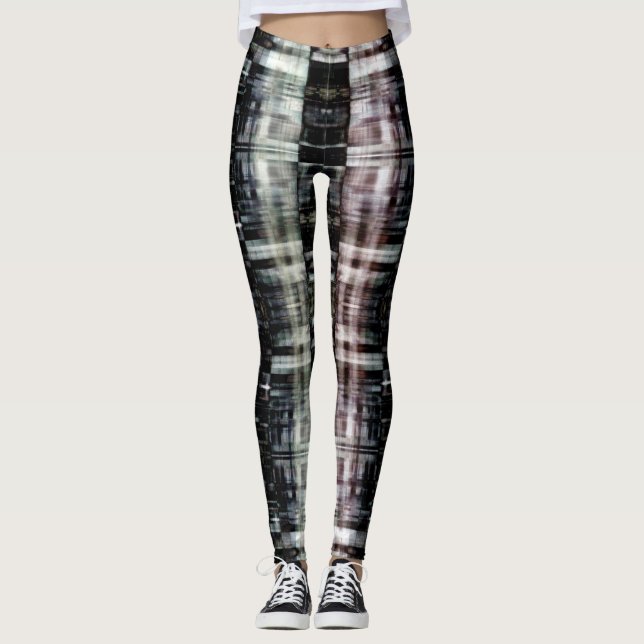 Leggings Ciudad abstracta de noche (Anverso)