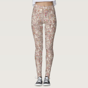 Leggings ciudad del pan de jengibre