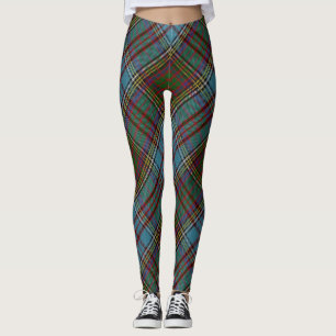 Leggings Clan Anderson Tartan Plaid Pattern Scottish