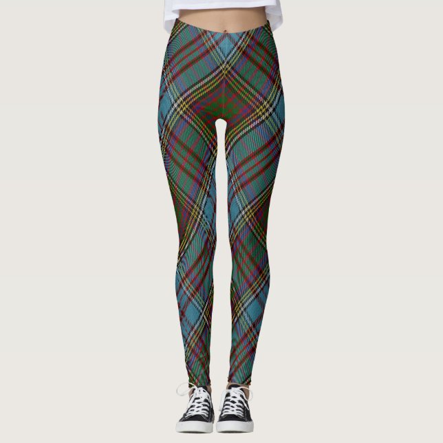 Leggings Clan Anderson Tartan Plaid Pattern Scottish (Anverso)