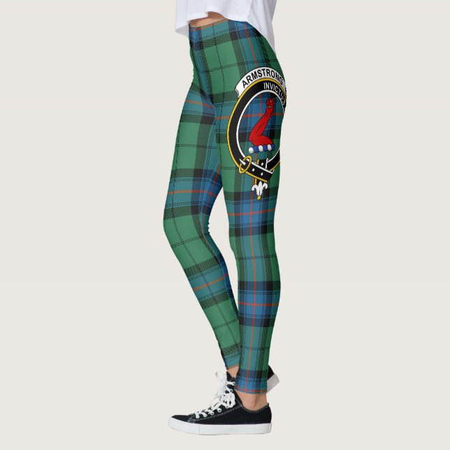 Leggings Clan Armstrong Escudo Tartán Mujeres (Izquierda)