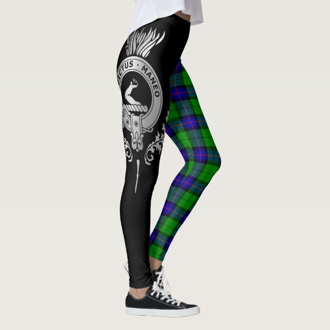 Leggings Clan Armstrong Escudo y Tartán (Derecha)