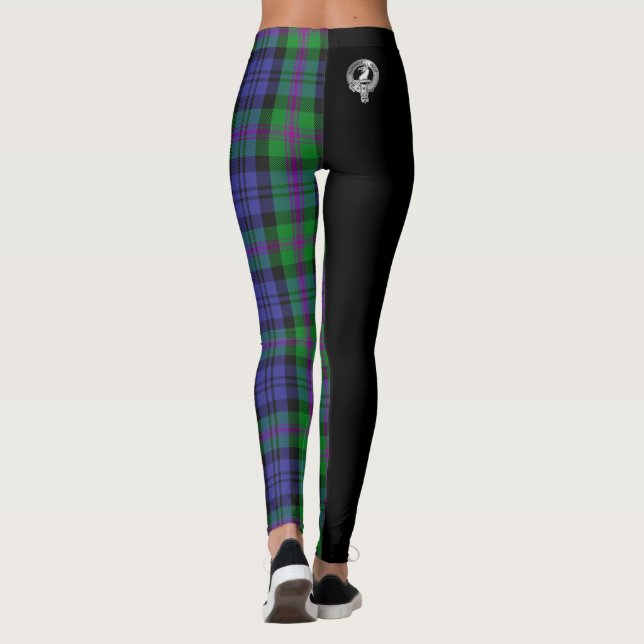 Leggings Clan Baird Escudo y Tartán (Reverso)