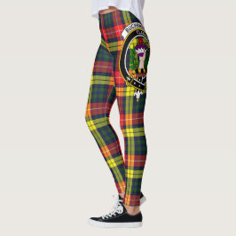 Leggings Clan Buchanan Escudo moderna escocesa Mujeres Tart