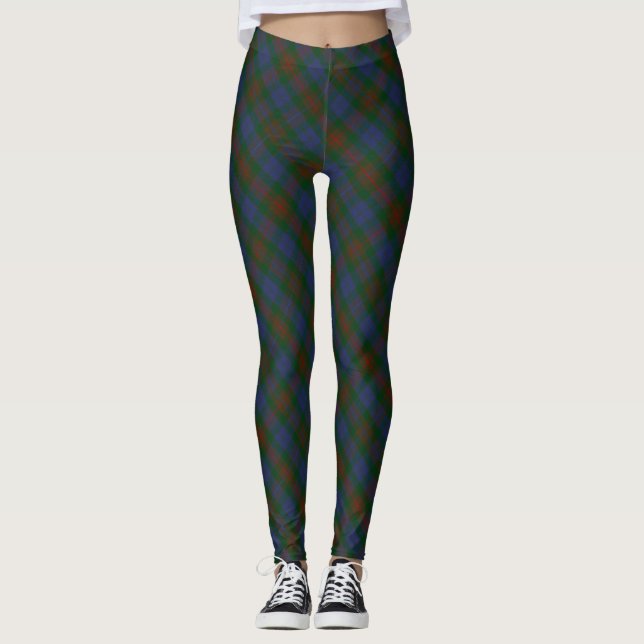 Leggings Clan Buchanan Escudo y Hunting Tartán (Anverso)