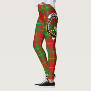 Leggings Clan Burnett Antiguo Escudo Tartán Mujeres
