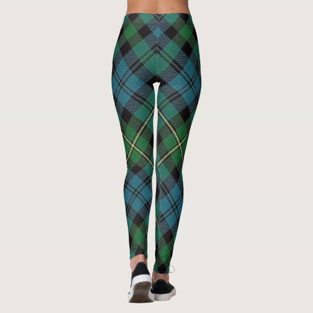 Leggings Clan Campbell de Loudoun Escocia Tartán (Reverso)