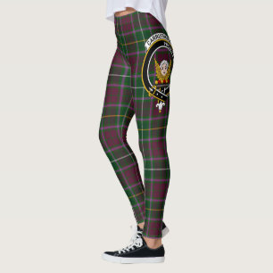 Leggings Clan Carruthers Crest Tartan Mujeres Scotstee