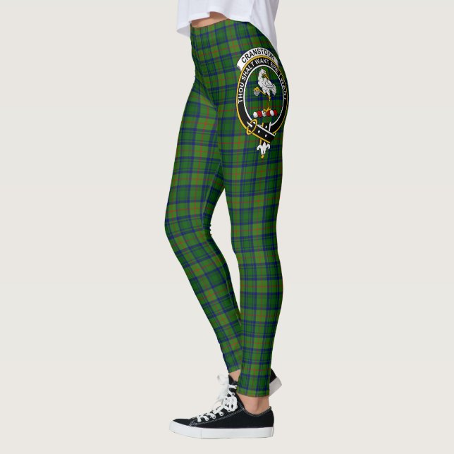 Leggings Clan Cranstoun Escudo moderna Tartán Mujeres (Izquierda)