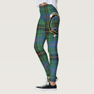 Leggings Clan Davidson Antigua Cresta Tartán Mujeres
