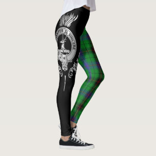 Leggings Clan Davidson Escudo y Tartan