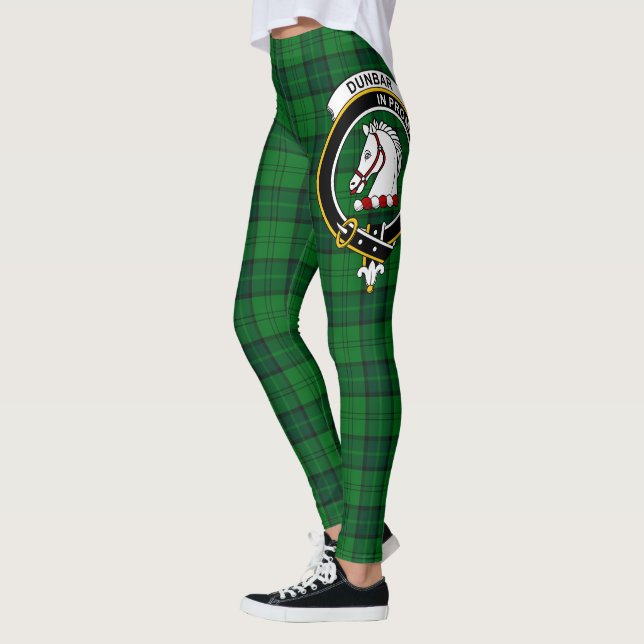 Leggings Clan Dunbar Escudo de Caza Tartán Mujeres (Izquierda)