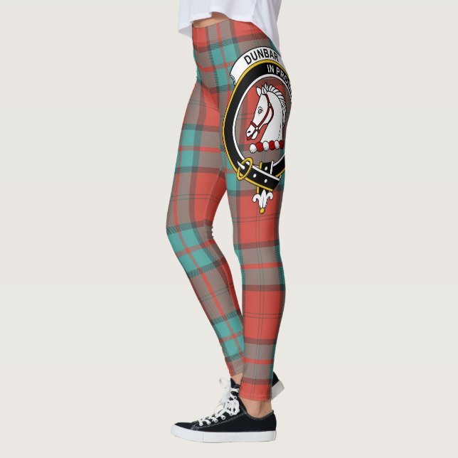 Leggings Clan Dunbar Escudo Tartán Mujeres (Izquierda)