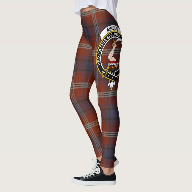 Leggings Clan Escocés Ainslie Antigua Escudo Mujeres (Izquierda)