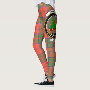 Leggings Clan Escocés Beca Escudo Anciana Tartán Mujeres