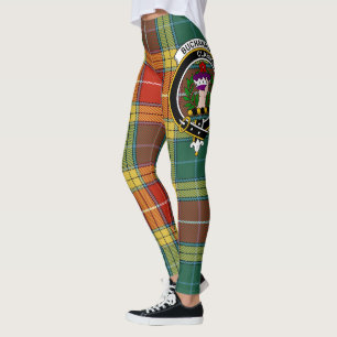 Leggings Clan escocés Buchanan Escudo del viejo grupo Tartá
